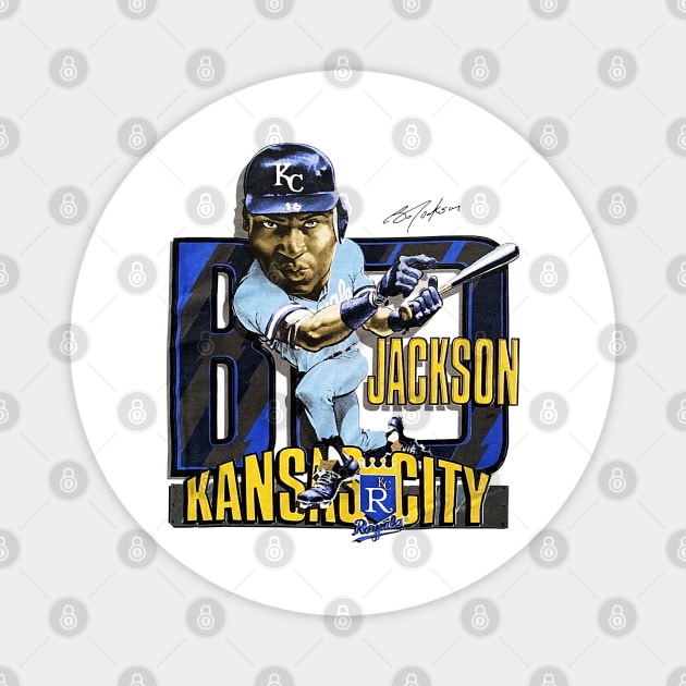 90s Baseball Bo Jackson - Classic Magnet by nicklower